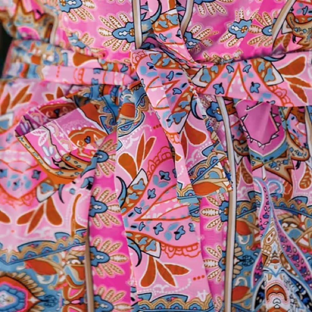 Pink Patterned Maxi Dress - Picture 4 of 6